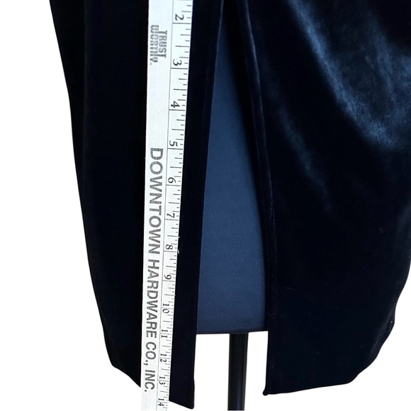 Tracy Evan’s nyc Vintage Black Maxi Skirt Velvet Size 3 EUC - Picture 8 of 11